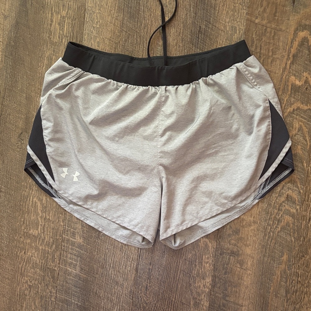 Under Armour Women's Black and Gray Athletic Shorts